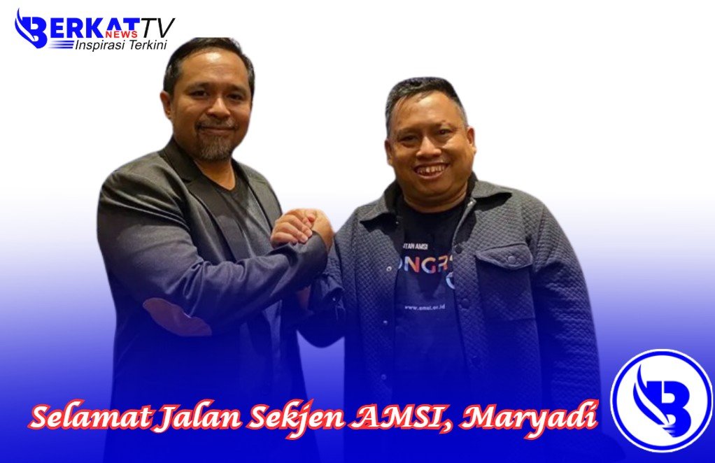 Kabar duka datang dari keluarga besar Asosiasi Media Siber Indonesia (AMSI). Sekjen AMSI Nasional Maryadi meninggal dunia di Rumah Sakit Siloam Mampang, Jakarta Selatan, Jumat (3/7/2026) sekitar pukul 17.30 wib. Kabar duka cita disampaikan langsung Ketua Umum AMSI Nasional Wahyu Dhyatmika