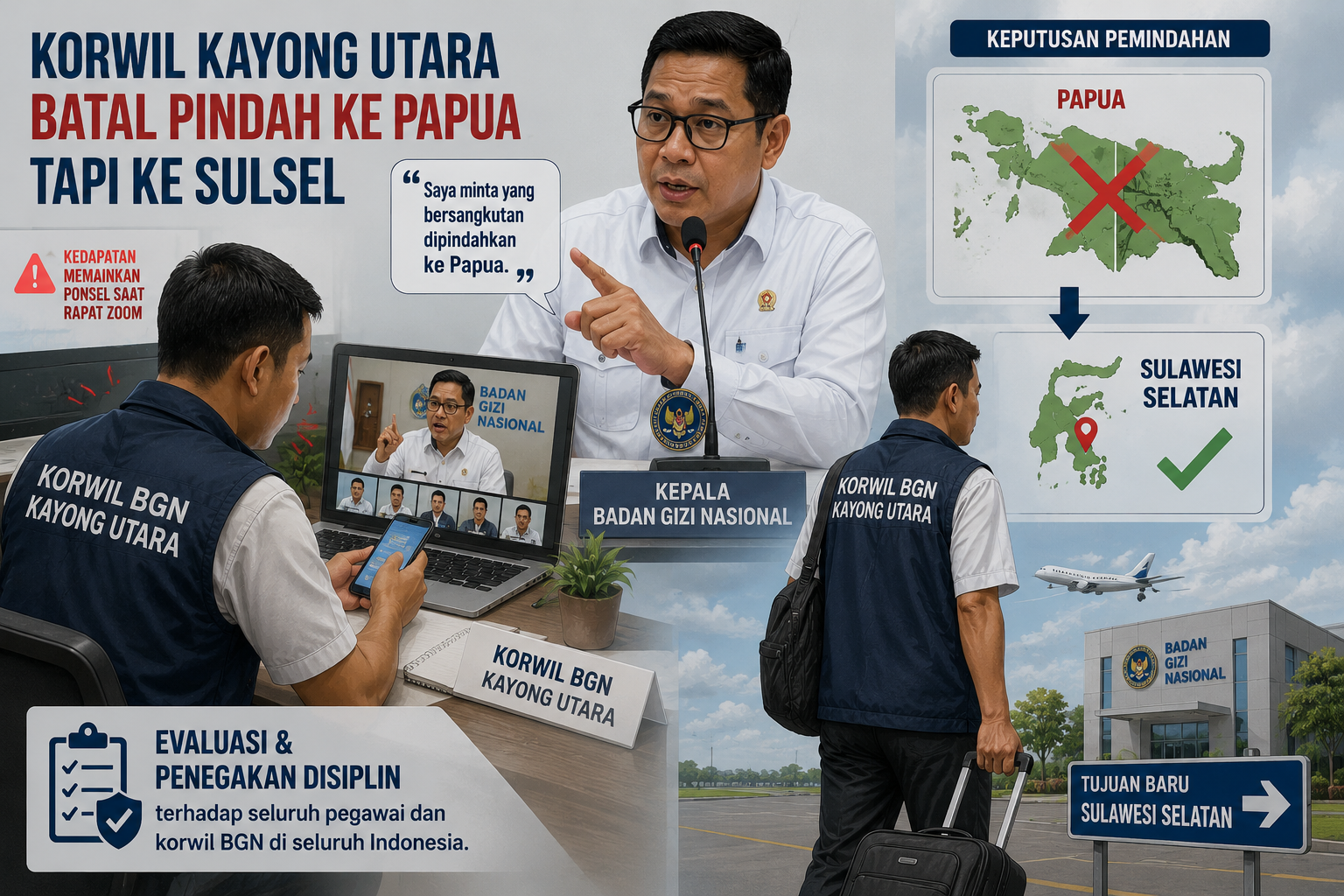 Korwil BGN Kayong Utara Batal Pindah ke Papua Tapi ke Sulsel