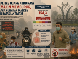 Kualitas Udara Kubu Raya Semakin Memburuk, Warga Gunakan Masker dan Batasi Aktivitas