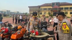 Kapolres Kubu Raya Uji Kelayakan Armada Pemadam Karhutla