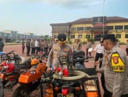 Kapolres Kubu Raya Uji Kelayakan Armada Pemadam Karhutla