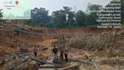 Tim Hanya Temukan Lima Mesin Dompeng PETI di Banyuke Hulu. Pemilik Lahan Berinisial SR
