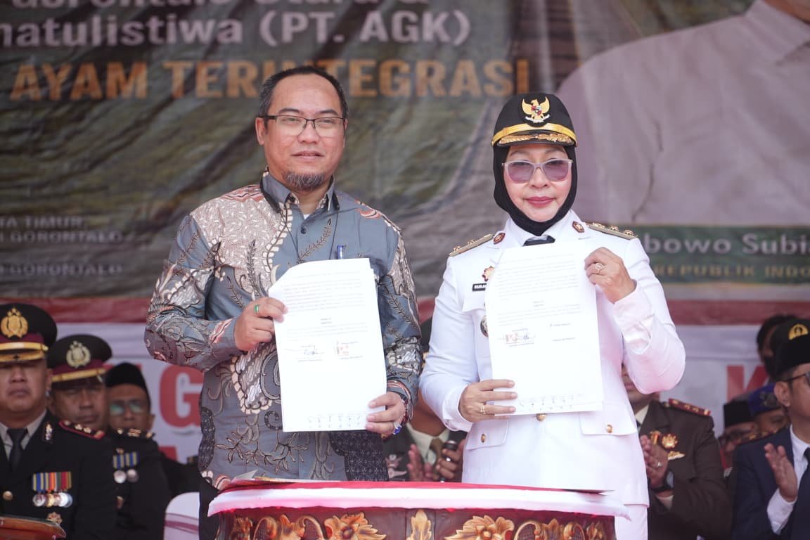 Kado 81 Tahun Kemerdekaan, Gorut Kerjasama AGK Bangun Industri Ternak Ayam 200 Ribu Ekor. Ciptakan Ribuan Lapangan Kerja