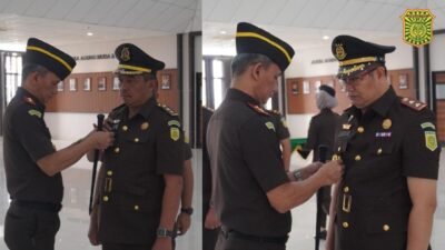 Lantik Aspema Kejati Kalbar dan Kejari Landak, Emilwan Tekankan Jaga Kepercayaan dan Marwah Kejaksaan