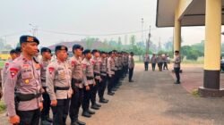 60 Personel BKO Brimob Disebar ke Empat Kecamatan Tangani Karhutla Kubu Raya