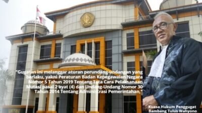 Digugat ke PTUN, Direktur Polnep Langgar Peraturan BKN dan UU Administrasi Pemerintahan