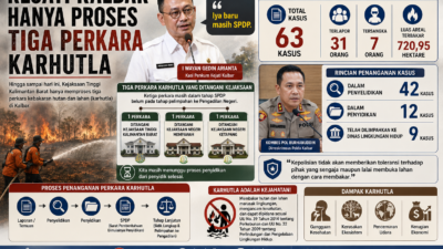 Kejati Kalbar Hanya Proses Tiga Perkara Karhutla