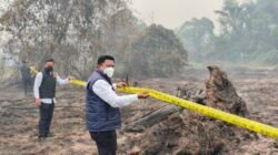 Polisi Segel Lahan Karhutla di Lintang Batang