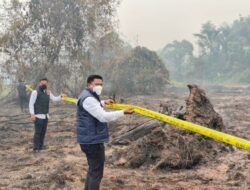 Polisi Segel Lahan Karhutla di Lintang Batang