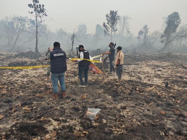 75 Hektare Lahan HGU PT Pinang Witmas Abadi Terbakar