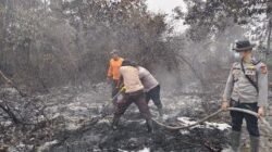 Hujan Masih Timbulkan Asap. Tim Suntikan Tanah Gambut Dengan X-Fire