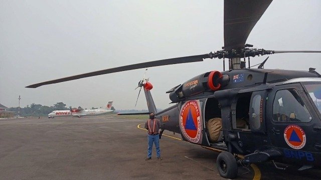 Helikopter WB Dikerahkan Padamkan Karhutla di Taman Nasional Gunung Palung
