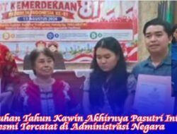 Puluhan Tahun Kawin Akhirnya Pasutri Ini Resmi Tercatat