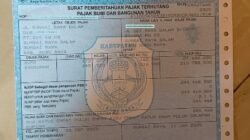 30 September Jatuh Tempo Pembayaran PBB-P2. Terlambat Bayar Denda 1 Persen
