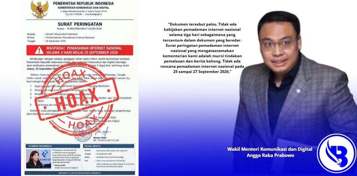 Komdigi Buru Pelaku Pembuat Hoax Pemadaman Internet
