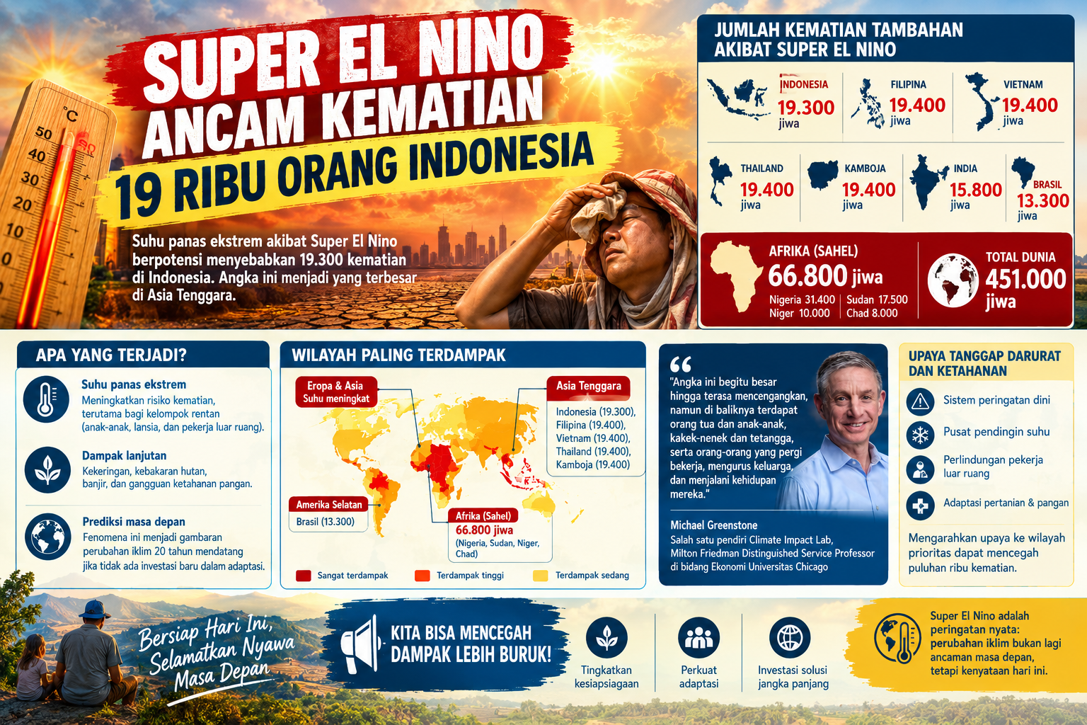 Super El Nino Ancam Kematian 19 Ribu Orang Indonesia
