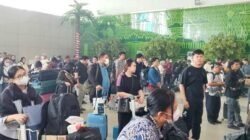 Sebanyak 16 penerbangan dari dan ke Bandara Internasional Supadio terpaksa dibatalkan akibat erupsi Gunung Anak Krakatau hingga ke Bandara Internasional Soekarno Hatta (CGK), Minggu (6/9/2026). Foto: dian/berkatnewstv