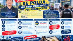 Laporkan Pendemo Bayaran ke Polda. Heri Kurdi Sebut Motif Persaingan Politik