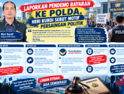 Laporkan Pendemo Bayaran ke Polda. Heri Kurdi Sebut Motif Persaingan Politik