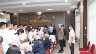 Tes Urine 63 Personel Polres Kubu Raya Negatif Narkoba