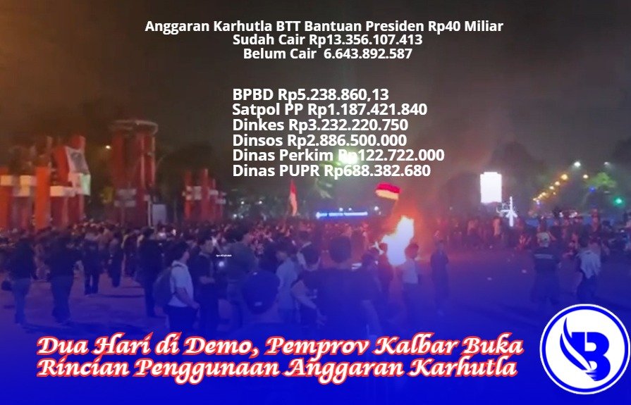 Dua Hari di Demo, Pemprov Kalbar Buka Rincian Penggunaan Anggaran Karhutla