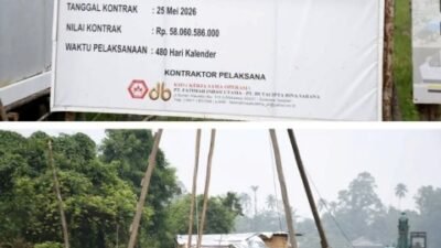 Proyek IPA PDAM di Desa Arang Limbung, yang menelan anggaran Rp89 miliar dari APBN dirancang memiliki dua unit pengolahan, masing-masing berkapasitas 50 liter per detik, sehingga total kapasitas pengolahan mencapai 100 liter per detik. Dan ditargetkan mampu mendukung pelayanan air bersih bagi sekitar 8.000 sambungan rumah. Foto: ist/berkatnewstv