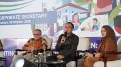 Corporate Secretary PT Pertamina, Arya Dwi Paramita saat diskusi Panel 6 Indonesia Digital Media Conference (IDMC) 2026 bertajuk “Bagaimana Membangun Keterpercayaan Media Siber di Zaman Ketidakpastian”, Kamis (29/10/2026). Foto:ist/berkatnewstv